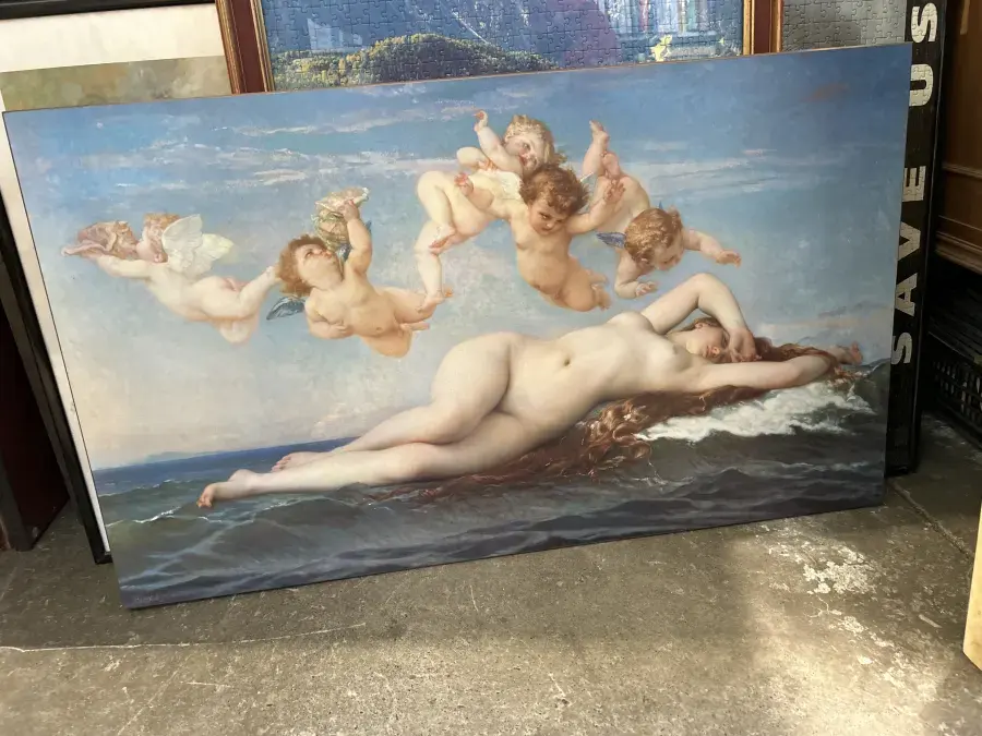 QUADRO SU LEGNO LA NASCITA DI VENERE (SCONTATO)