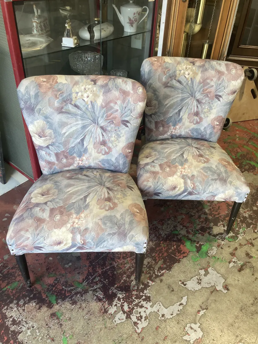 coppia poltrone vintage s/braccioli
