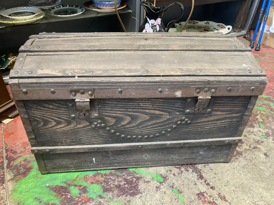 baule in legno vintage