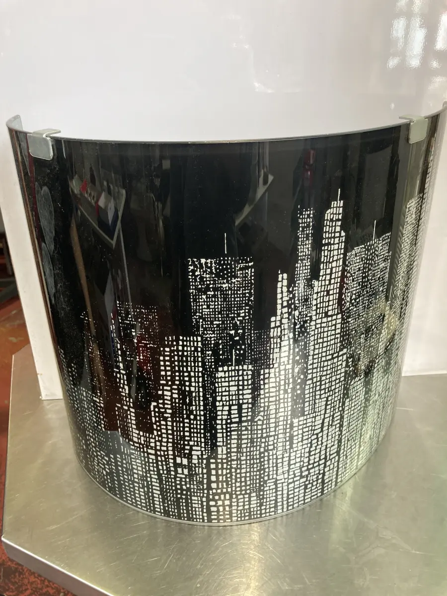 pannello vetro new york curvo