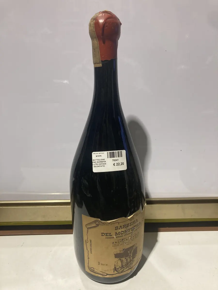 BOTTIGLIONE VINO BARBERA 3 LITRI VINTAGE (SCONTATO)