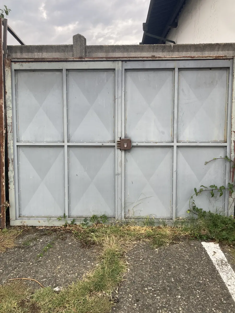 PORTA GARAGE 2 BATTENTI IN FERRO