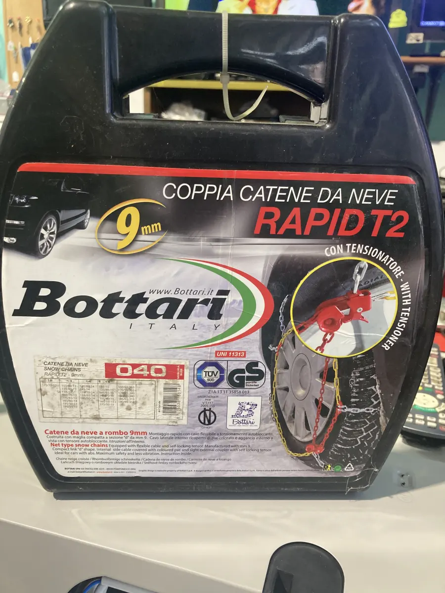catene da neve a rombo 9 mm bottari