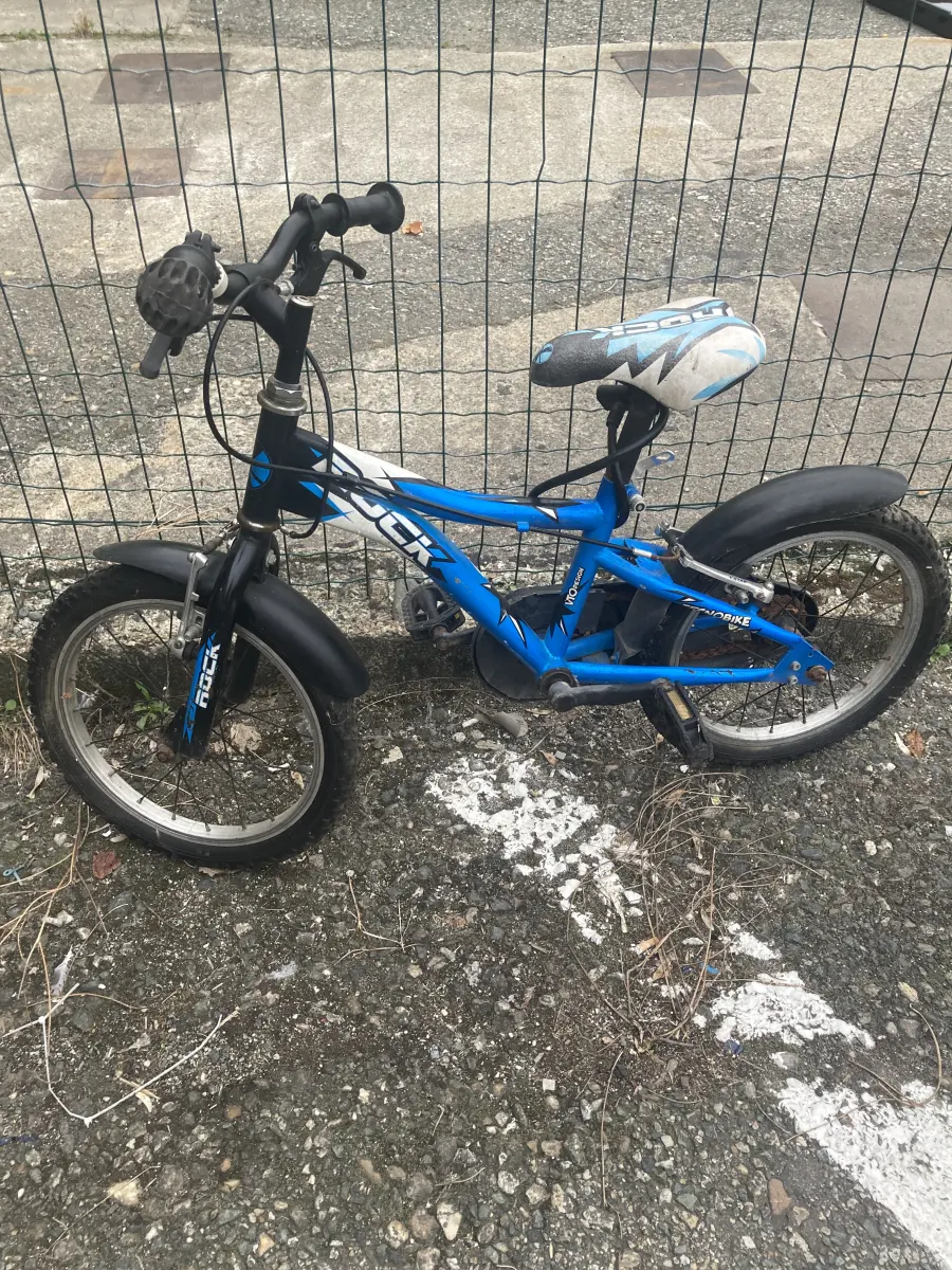 bicicletta bimbo rock tecno bike blu