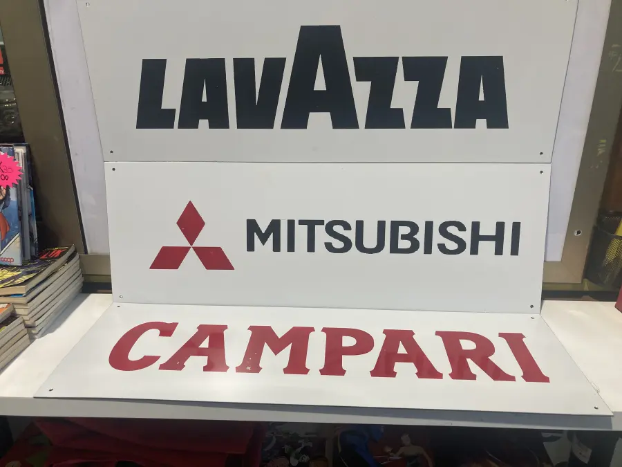 insegne su lamiera 75x27 miste