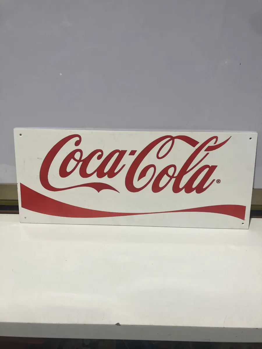insegna coca-cola in polipropilene 52x21