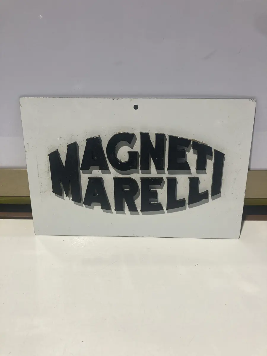 insegna magneti marelli su lamiera