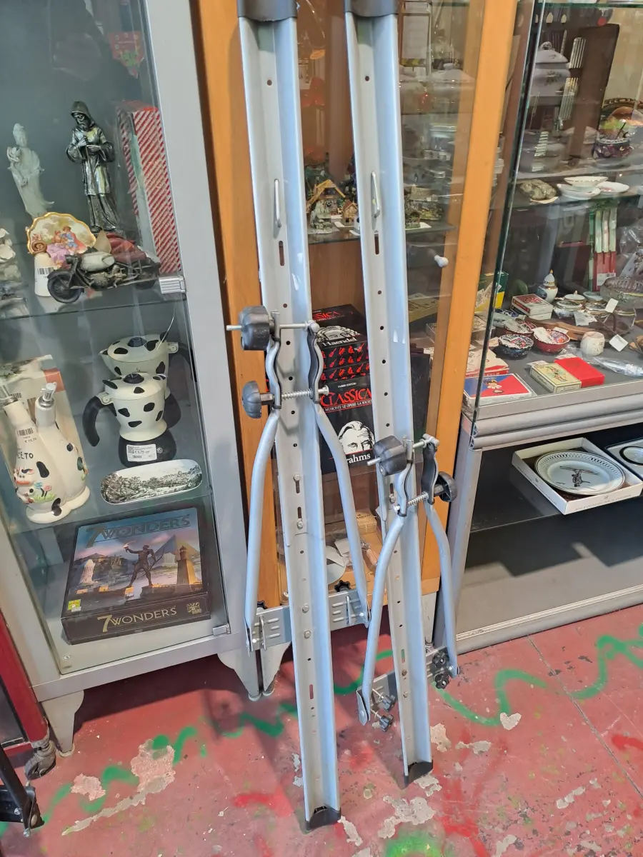 portabici da tetto x auto c/chiave grigio