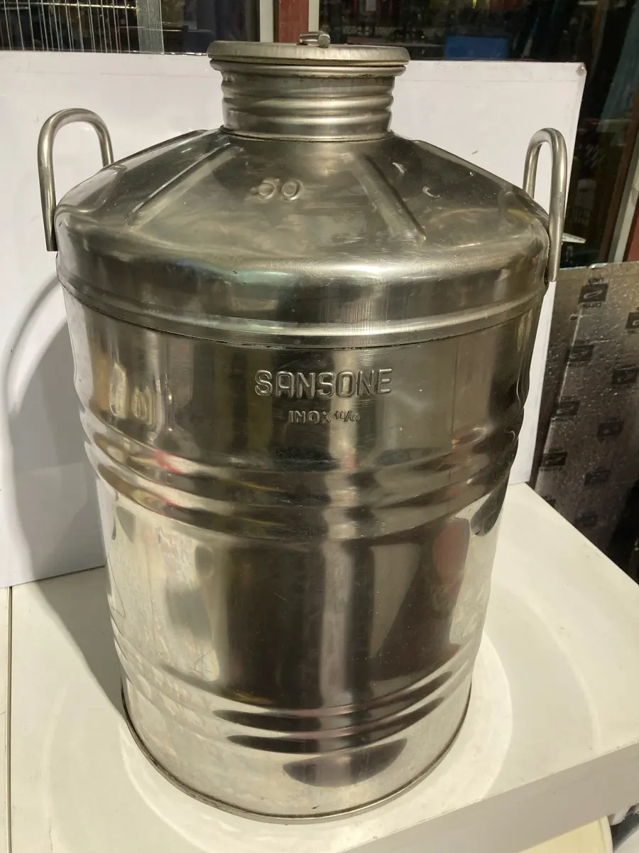 fusto x olio 50 lt in acciaio